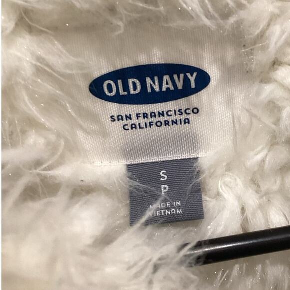 Old Navy Womens Furry Vest Size Small Sherpa Lined Tan Y2K Western Boho Fall - Picture 2 of 7